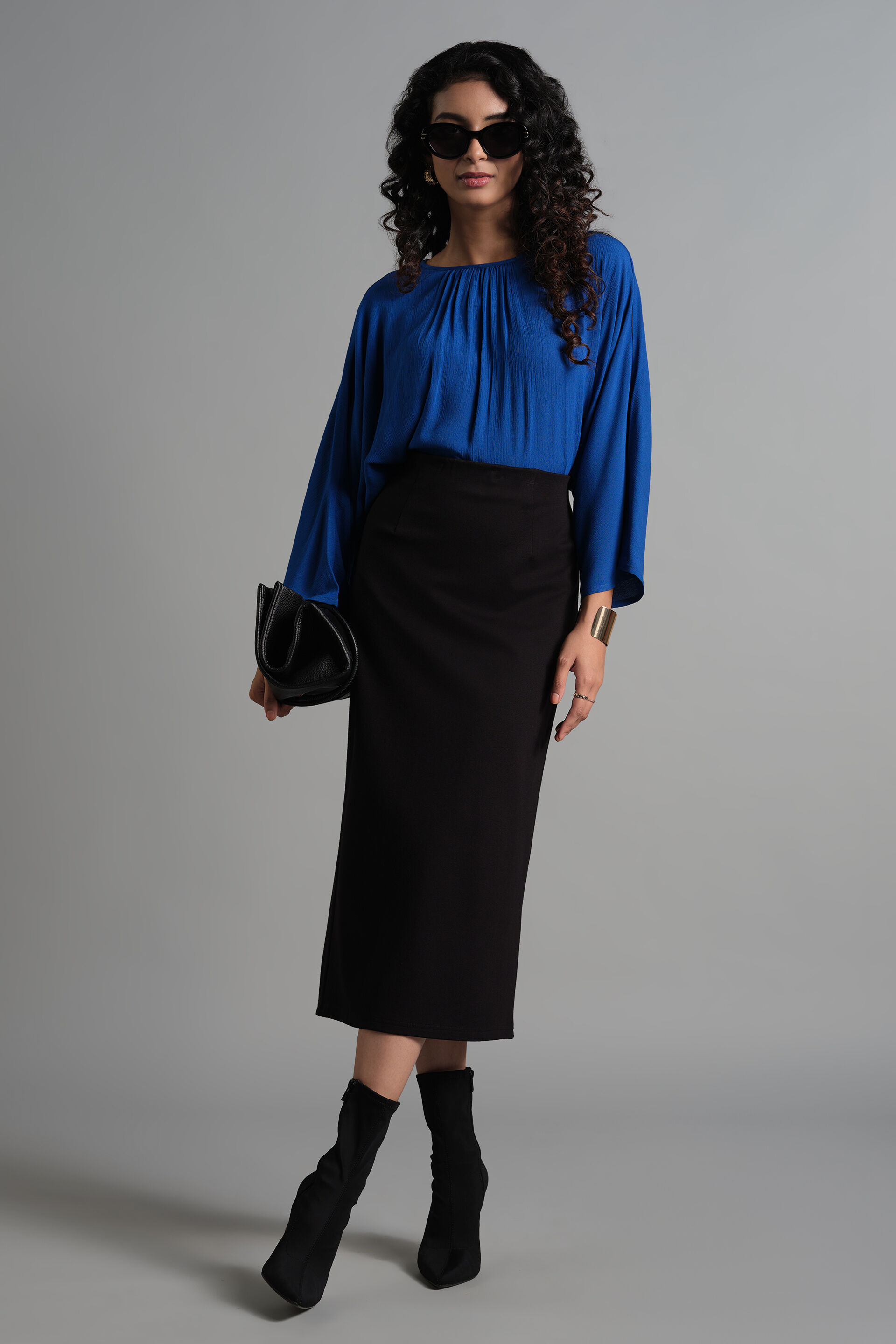 Blue Blaze Top, Dark Blue, image 2